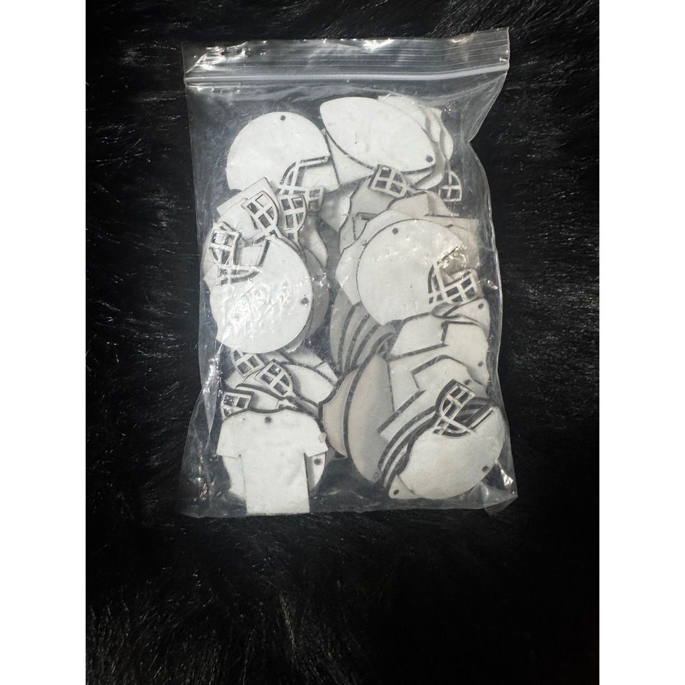 Unfinished Football Earring/keychain Blanks  Lot Helmet Jersey DIY Craft Jewelry